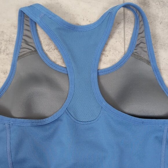 Nike Dri Fit Tank Top Slim Athletic Sporty Yoga Racerback Blue Womens Size Small - Picture 7 of 10